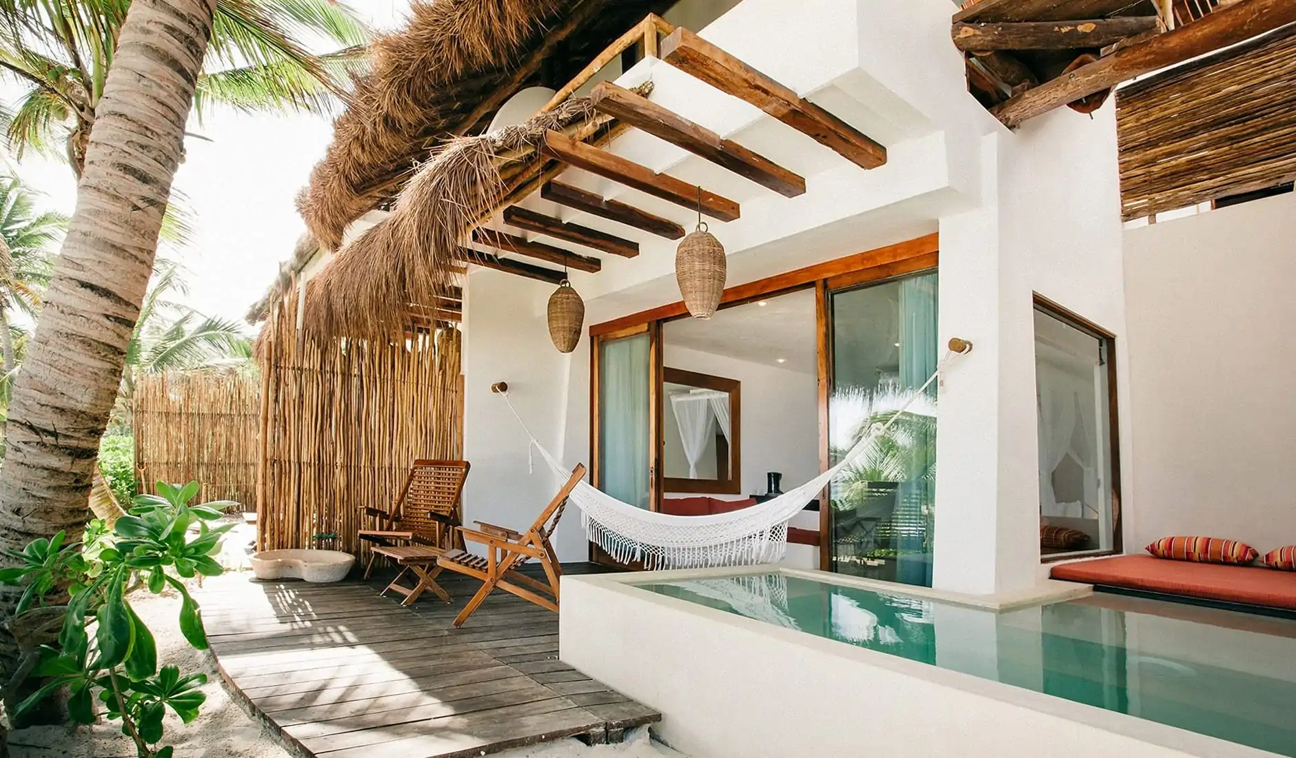 Illustrative: boutique hotel style in Tulum