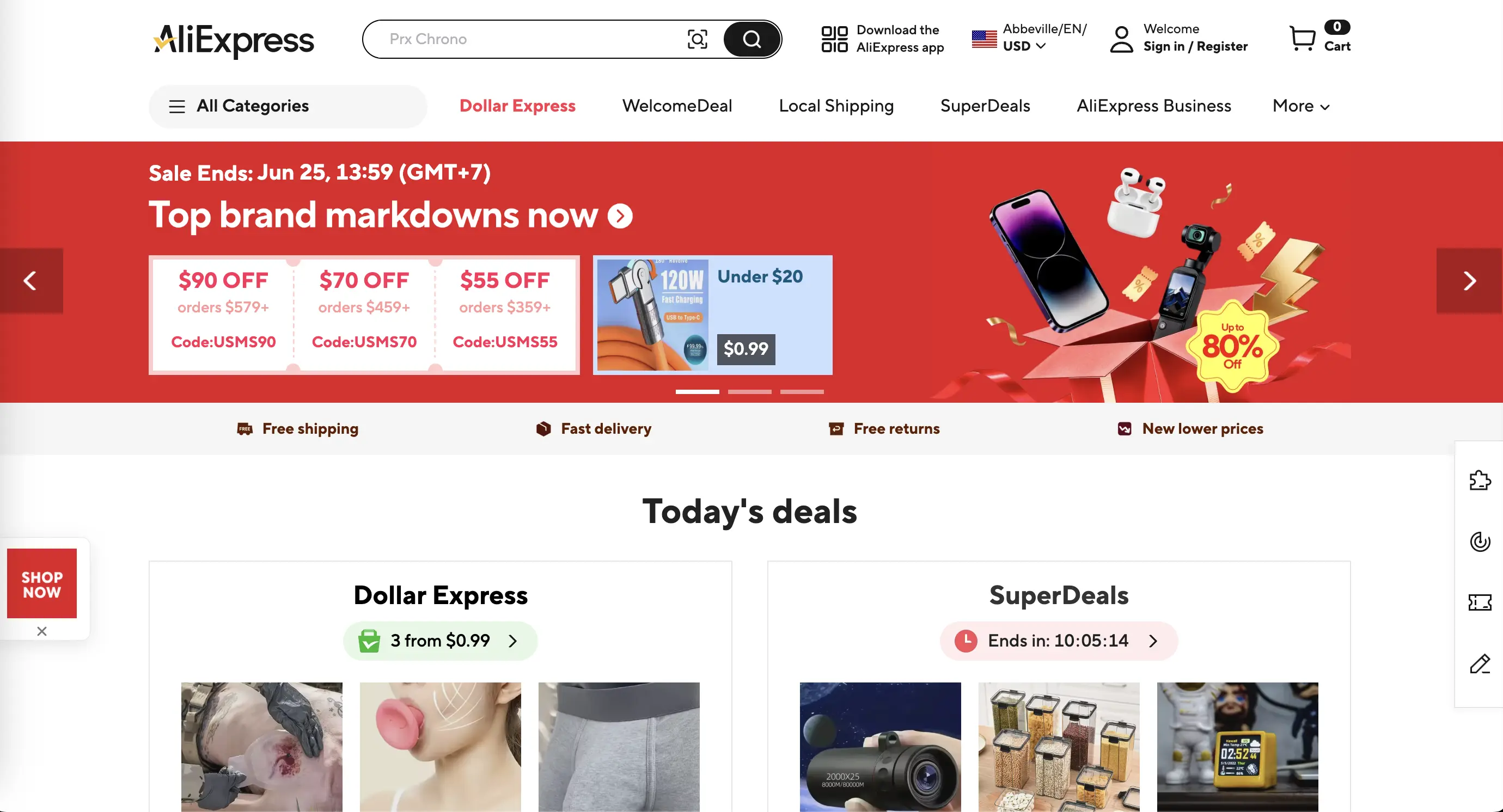 aliexpress homepage