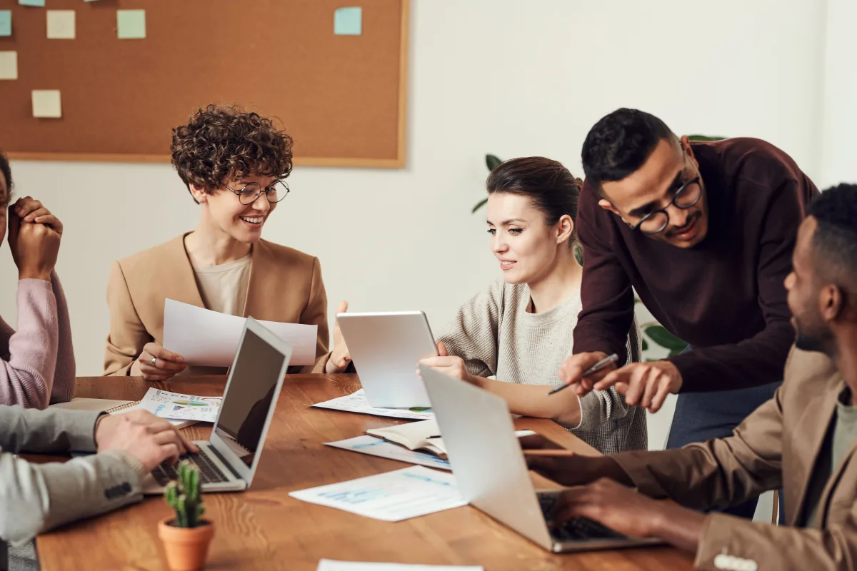 Team collaborating on HR onboarding workflow