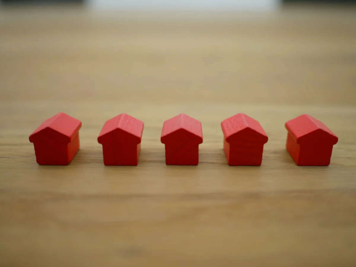Credit score report and financial documents for mortgage qualification