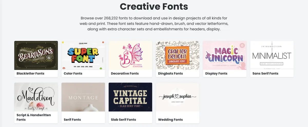 Creative Fonts