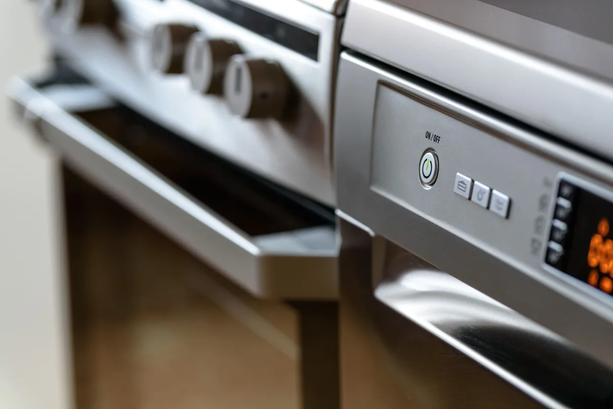 Stainless steel built-in kitchen appliances
