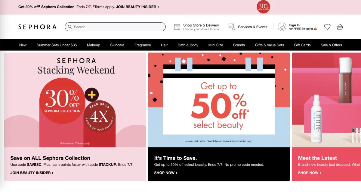 sephora website