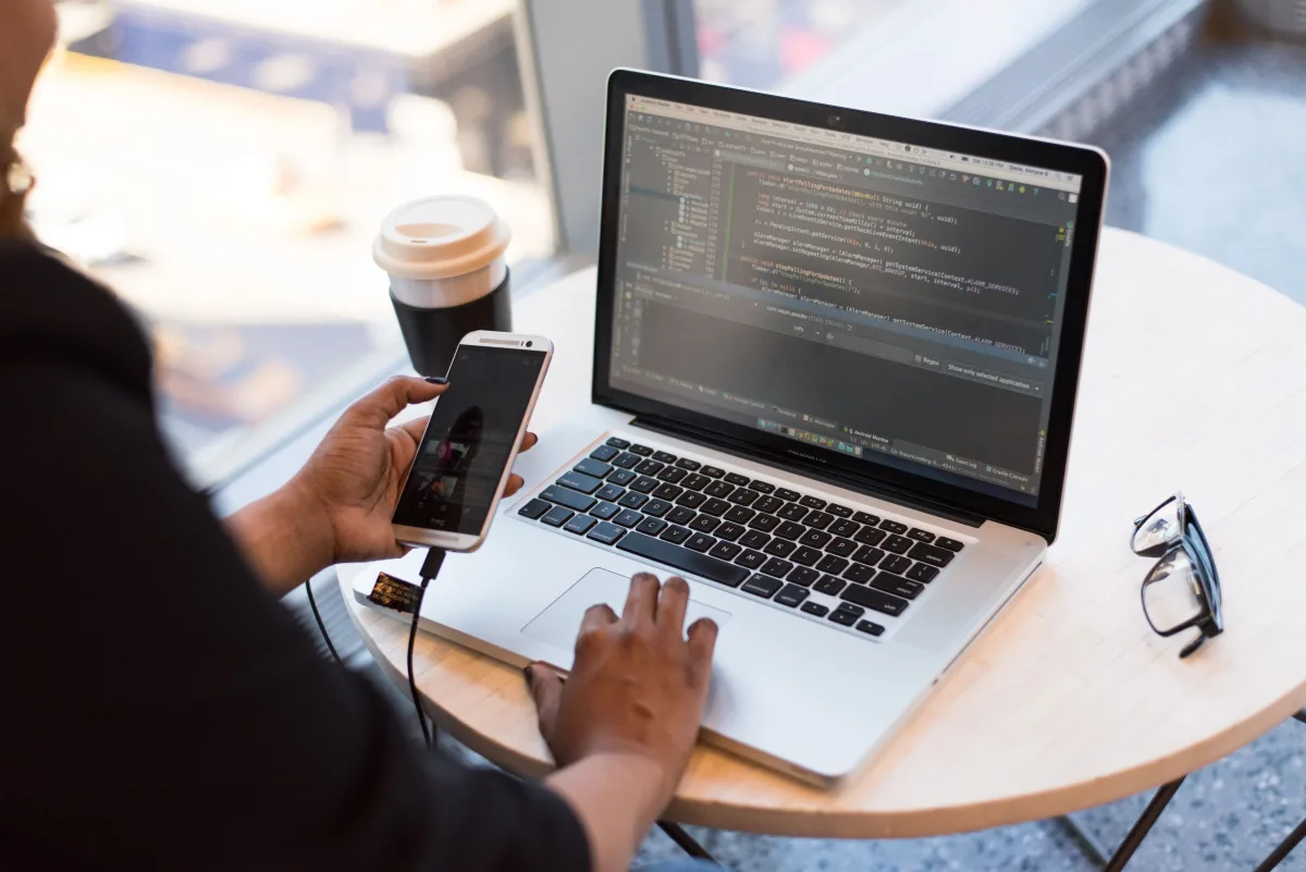 Employee taking an online compliance training course on desktop computer